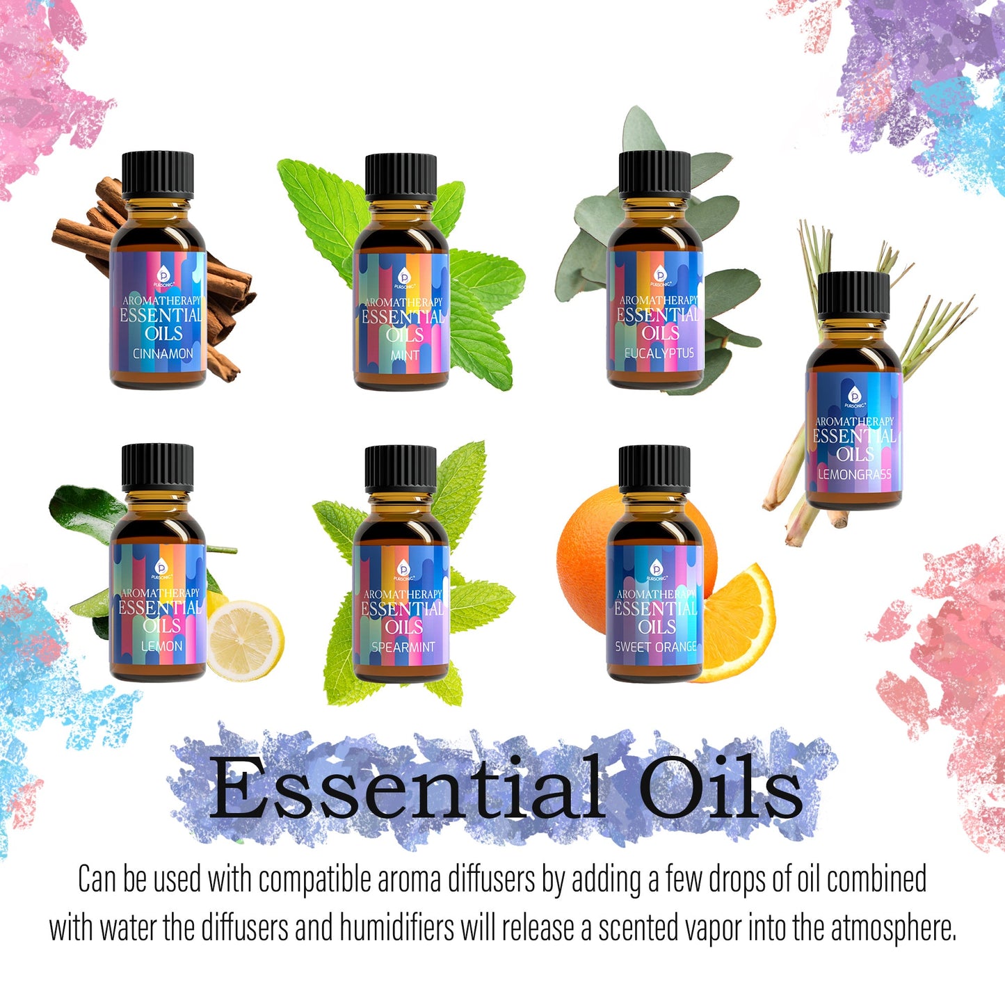 Himalayan Salt Diffuser & 14 Pack Essential Oils Set-3