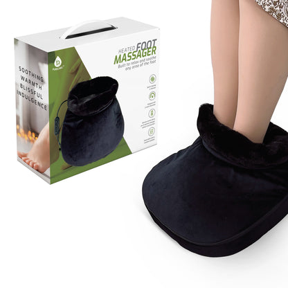 Heated Foot Massager with Remote Control, Folding Design, and Dual Motor Intensities-0