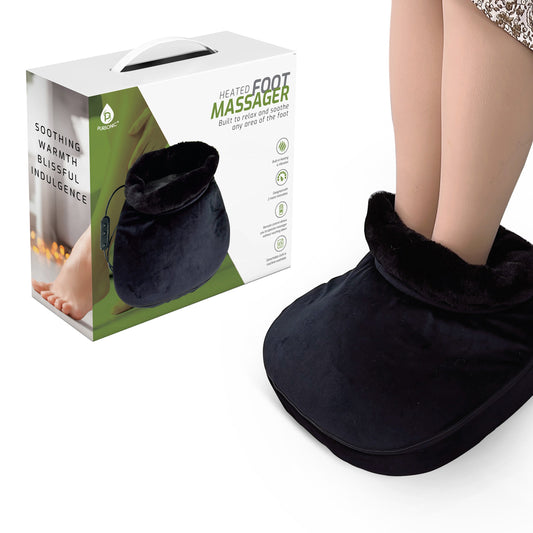 Heated Foot Massager with Remote Control, Folding Design, and Dual Motor Intensities-0