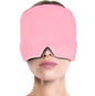 Ice Compress Headache Eye Mask Hat for Migraine, Stress, and Tension Relief