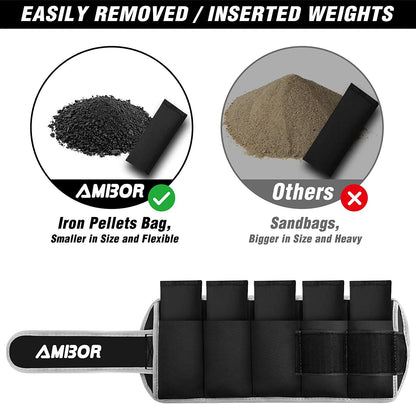 YYOJ  Ankle Weights, Adjustable Leg Weights Straps for Exercise, Wrist Weight Set for Women and Men