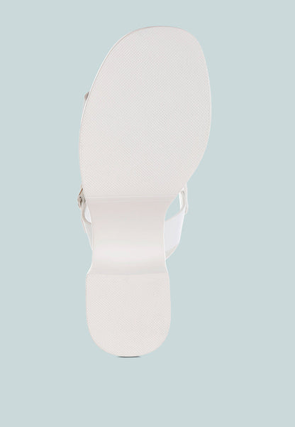 Avalon Chunky Pin Buckle Platform Heels-1