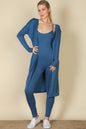 Ribbed Cardigan & Jumpsuit Set (CAPELLA)-0