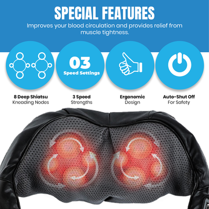 Pursonic 3D Shiatsu Heating Back and Neck Massager-3