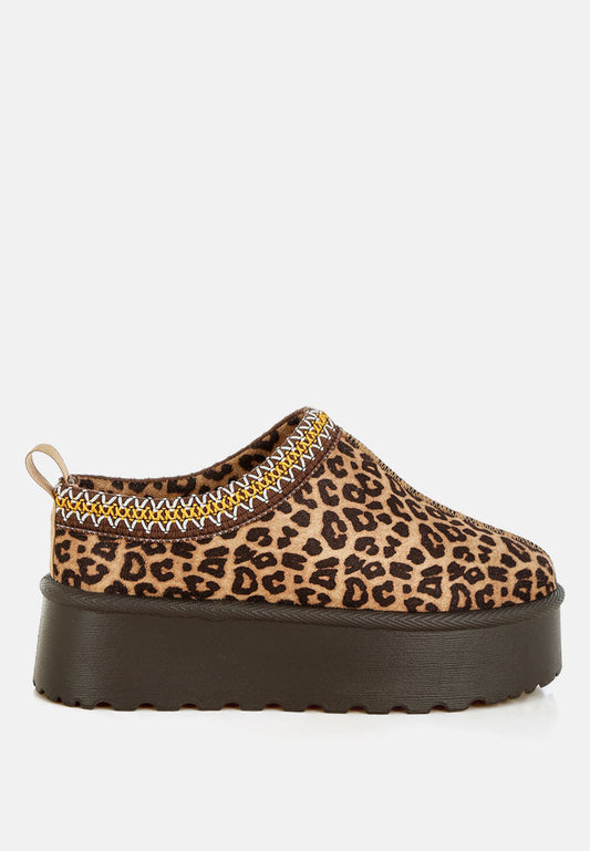 Ottawa Leopard Print Platform Classic Slip Ons-0