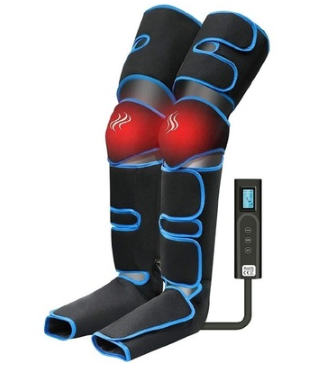 Leg Massager with Heat on Knee, Cordless Air Compression for