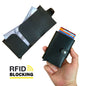 Angora - Vegan Leather RFID Mechanism Card Holder with Cash Compartment