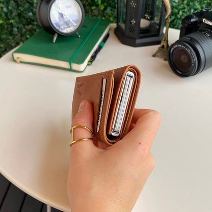 Pescol - Genuine Leather RFID Protection Card Holder/Wallet