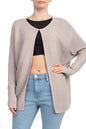 Lissy Crew Neck Open Front Long Sleeve Knit Cardigan-0