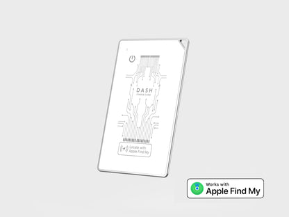 Thinnest Tracker Card - Tempered Glass & Aluminum, Wireless Recharge, Waterproof